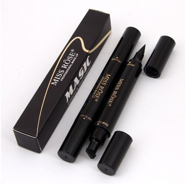 

eyes liner liquid make up pencil waterproof black double-ended makeup stamps eyeliner pencil ing