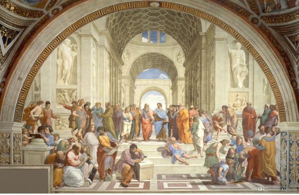 

Raphael School of Athens Art Poster Home Decor Poster Art Posters Print Photopaper 16 24 36 47 inches