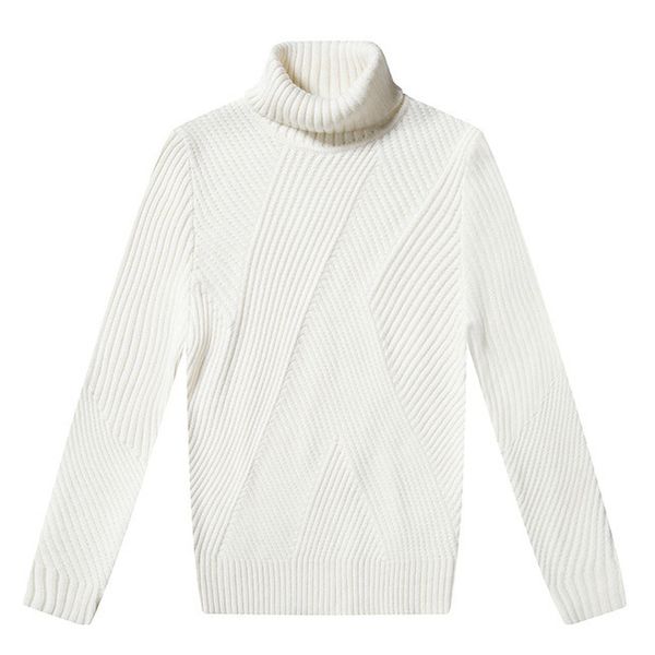 

white black mens turtleneck sweater winter thick cashmere pullover men coats knitted jumpers male turtle neck sweater pull