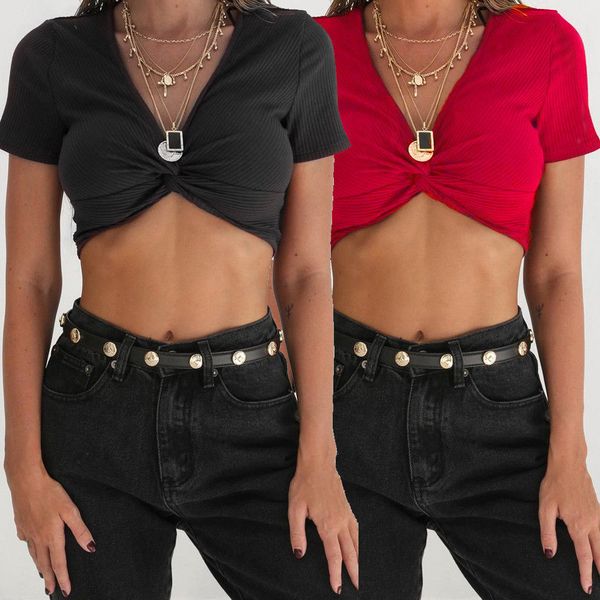 

2018 new summer women casual vest solid silm short sleeve crop tank, White