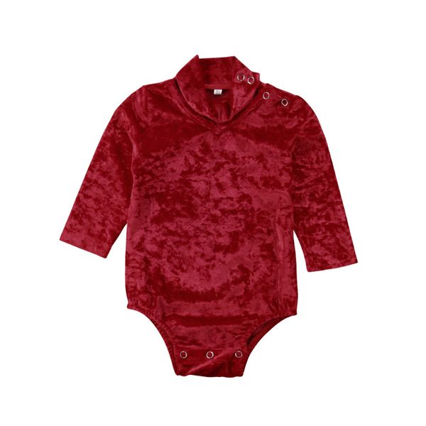

newborn baby girl solid red clothes long sleeve romper jumpsuit autumn outfit, Blue