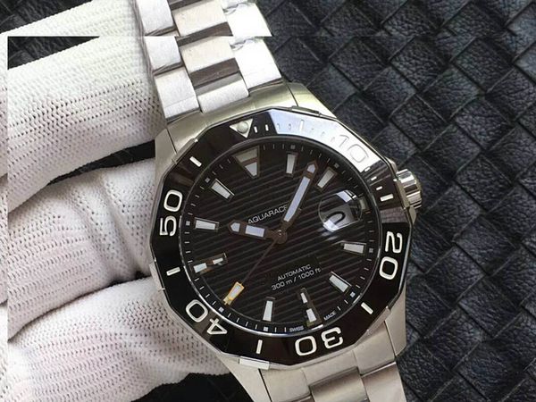 

Luxury brand men watche watch ceramic bezel tainle teel mechanical movement port wri twatche