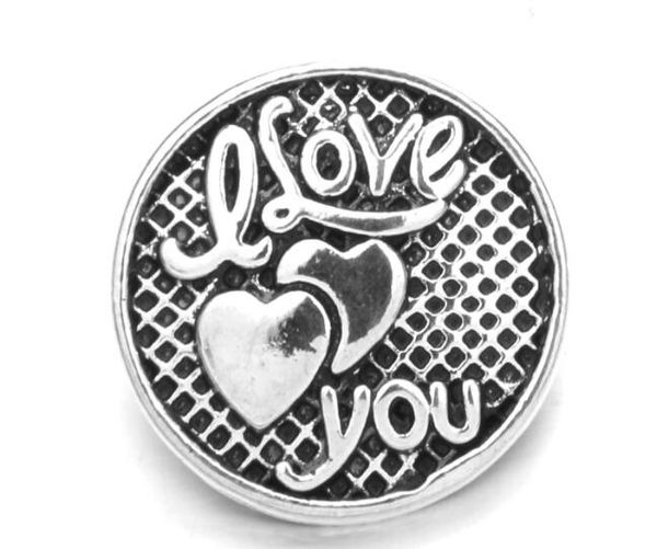 

20pcs/lot new 18mm snap button charm i love you cross noosa button charm fit pendant necklace bracelet diy handmade jewelry new arrival, Bronze;silver