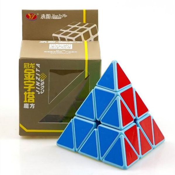 

magic cube pyramid shape third-order cube professional ultra-smooth speed magico cubo twist puzzle diy educational toy for kids