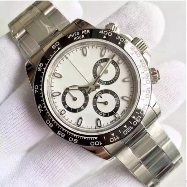 

Luxury watche 40mm cla ic black and white ceramic dezel tona erie apphire mirror automatic movement 316l tainle teel trap be t ell