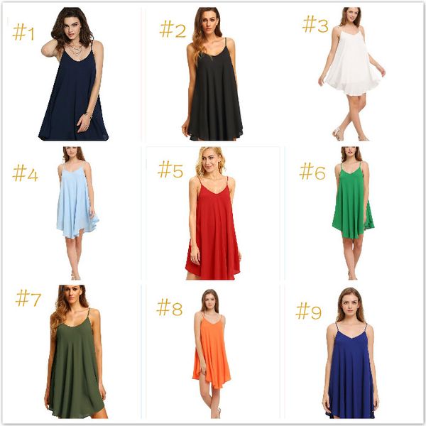

women's summer spaghetti strap sundress sleeveless beach slip dress summer europe cross strap dress chiffon dress, Blue;gray
