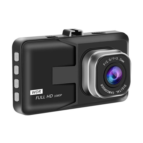 

full hd 1080p 3" lcd car dvr camera video recorder with g-sensor night vision motion detection wdr wide angle drop shipping