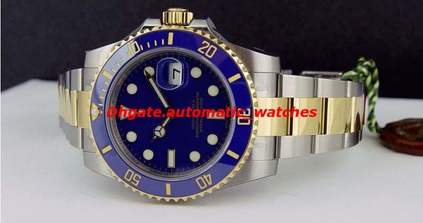 

7 style luxury wristwatch blue ceramic bezel dial 116660 116613 stainless steel automatic mens men's watch watches, Slivery;brown