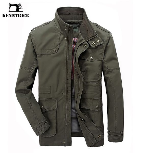 

kenntrice large size men jacket spring thin coat medium long multi-pocket jackets breathable plus size 6xl 7xl, Black;brown