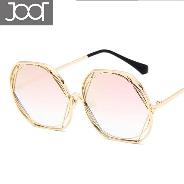 

fashion sunglasses women men brand designer metal gold frame unique high definition lens uv400 sun glasses outdoor eyewear with box, White;black