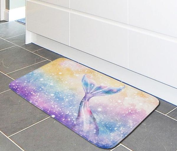 

mermaid waterproof carpet bathroom mat door rug floor mat living room hallway rugs anti-slip entrance door mats doormat home