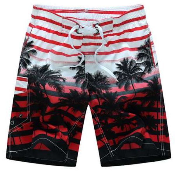 Alfaiate Pal Love New Summer Hot Men Beach Shorts Quick Seco Coco Impresso Cintura Elástica 4 Cores M-6XL AYG219