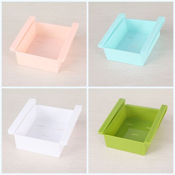 2019 Refrigerator Supplies Sliding Drawers Organizer Storage Rack