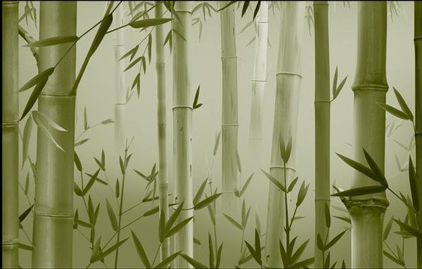 

custom wall mural modern art painting mural wallpaper living room bamboo forest landscape painting tv background wall picture