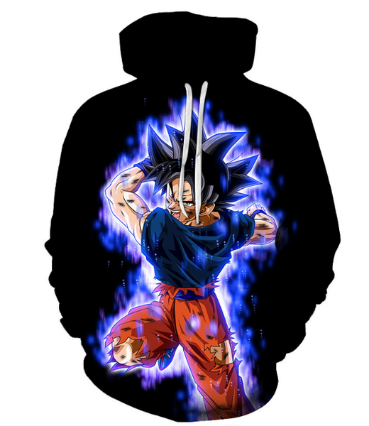 

новые модные женские / мужские dragon ball z гоку harajuku стиль смешные 3d печати случайные толстовки унисекс плюс размер kk127, Black