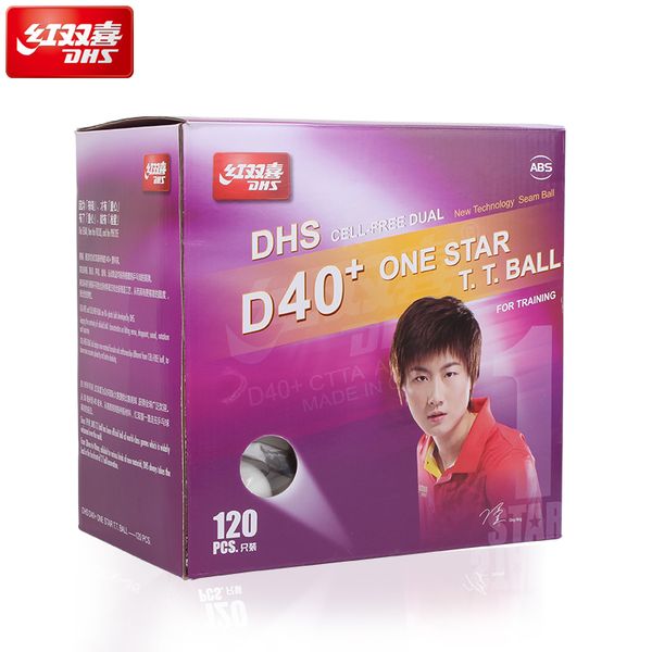 

new original 120 pcs dhs 1-star d40+ table tennis balls new material 1-star seamed plastic polypong balls