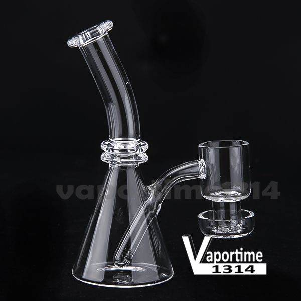 Terp Raucherzubehör Slurper Beaker Quarz Mini Bongs 5 Zoll Vakuumschale Banger Nails Individuelle Black Box Wasserpfeife Dab Rig Inline 642