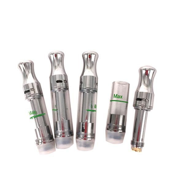 

100% No Leak 510 Thread 101 Cartridge Wax Glass Atomizer .5ml 1ml Replaceabltral removable ceramic coil Glass vape Cartridge .5g 1g atomizer