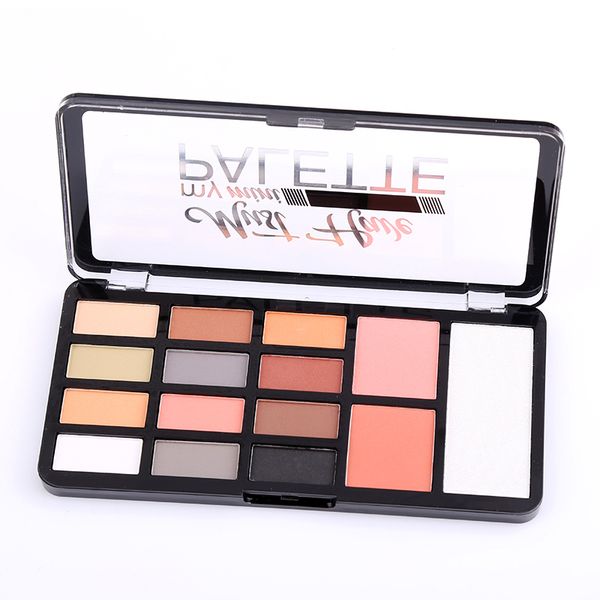

15 colors eye shadow long-lasting waterproof palette matte shimmer glitter shadow of eye palette blush makeup