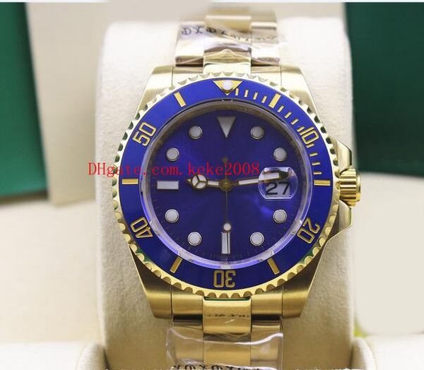 Best-seller de alta qualidade 40mm cerâmico bezel 116618 lb ln 116618lb 116618ln 18k ouro amarelo Ásia 2813 movimento relógios automáticos relógios relógios