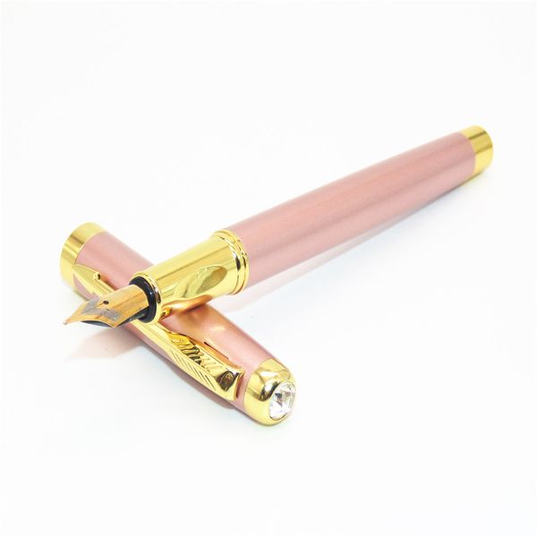 

you 7031 rose gold style colour office medium nib fountain pen new