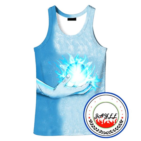 

3d tank naruto vest harajuku sleeveless 3d t shirt printing men women streetwears summer cartoon vests 12 styles, White;black