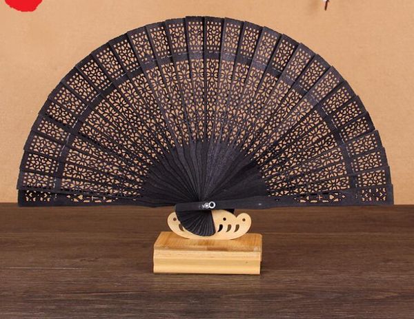 Chinesischer japanischer Sandelholz-faltender Handfächer-Duft-hölzerne Fans Hochzeitsbevorzugung und -geschenk für Gäste freies Verschiffen SN704