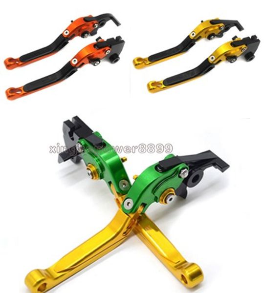 

cnc foldable extendable brake clutch lever for kawasaki ninja zx6r zx9r zx10r zx12r z1000 versys 1000 zzr600