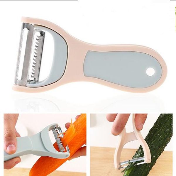 

2pcs/set peeler&slicer stainless steel blade unique assemble design picnic outdoor salad cutter creative fruit &vegetable tool