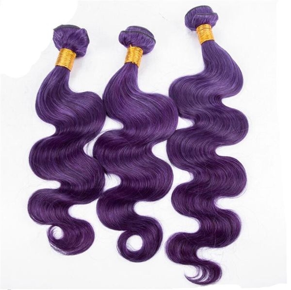 2019 New Arrive Hot Sale Color Purple Human Hair Body Wave Hair