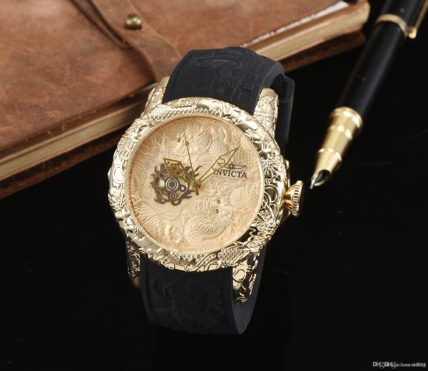 

2018 hot sale automatic skeleton quartz watch for a man to leave the shore background transparent blue dial watch4