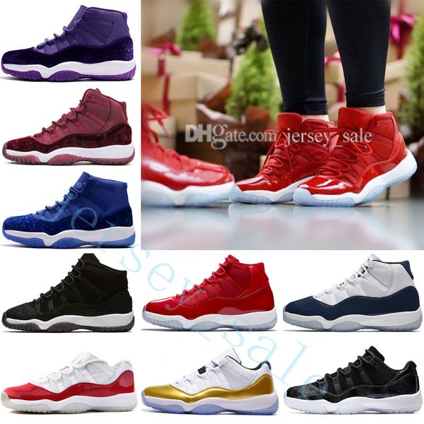 

2018 11 men basketball shoes high midnight navy gym red low bred barons university blue varsity red closing ceremony concord sneakers sports