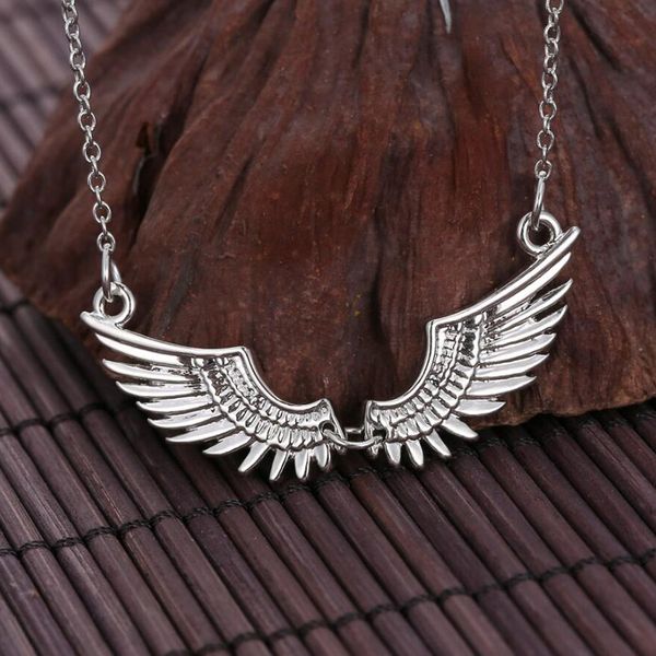 

день святого валентина подарки гарри белый k ожерелья магия крылья ангела колье ожерелья для женщин поттер ожерелье подвески ювелирные издел, Silver