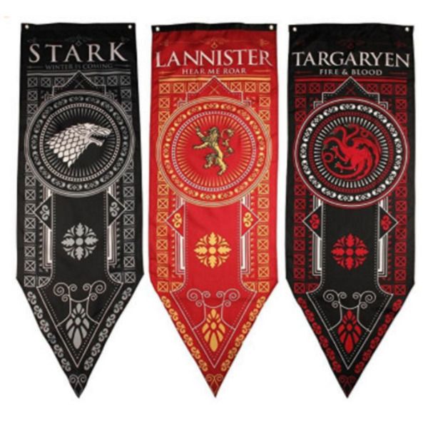 

Home decor game of throne banner flag tark targaryen lanni ter flag party upplie tournament banner
