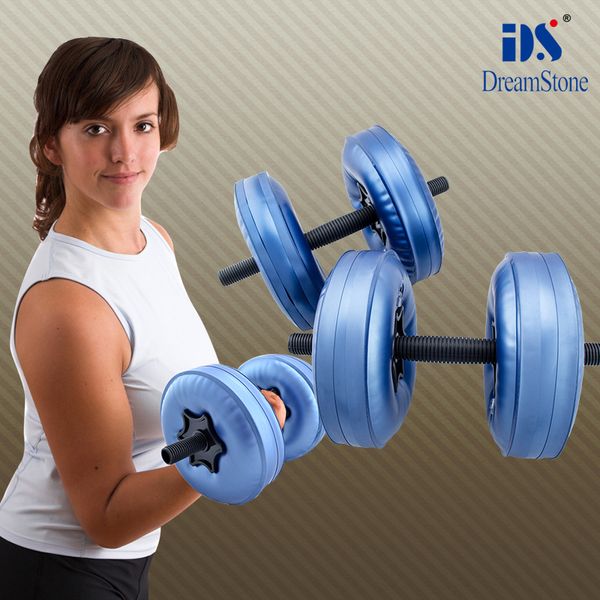 

a pair pp soft dumbbells for fitness