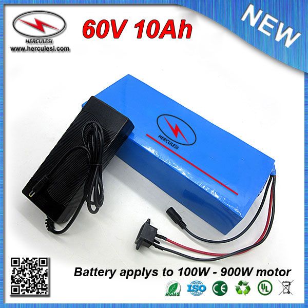 

classic pvc cased 900w 60v 10ah electric bicycle battery with 18650 lithium batteries 15a bms pvc cased + 67.2v 2a charger