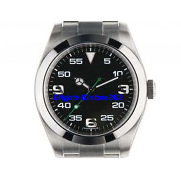 

luxury watch mens men watches wrist watch automatic stainless steel strap black dial 40mm 116900, Slivery;brown