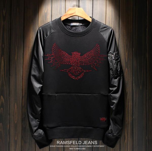 

2018 Оптовых мужчины роскоши Алмазный дизайн сгущать теплые Кофты моды мужчин смеш