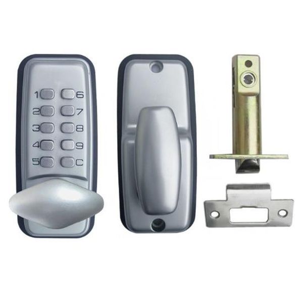 2019 New Mechanical Password Door Lock Zinc Alloy Silvery Mini