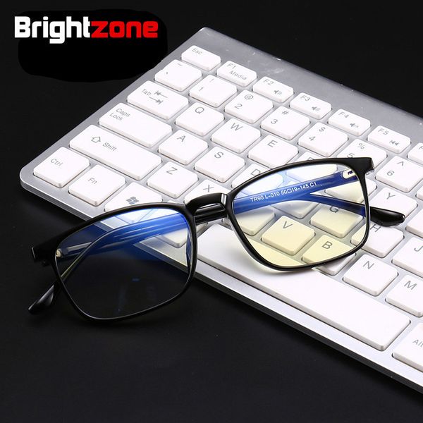 

brightzone 2018 new defence blue light glasses men women fashion spectacle frame meters nail eye computer technology anti ray, Silver