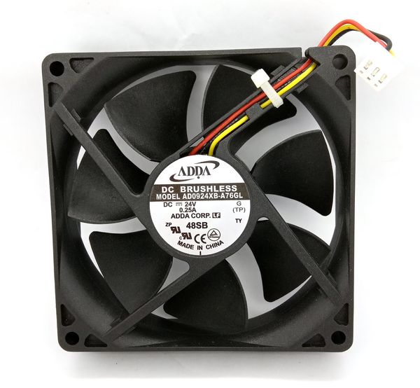 Новая оригинальная Adda AD0924XB-A76GL DC24V 0,25A 90x90x25mm 3Lines Computer Cooling Fan