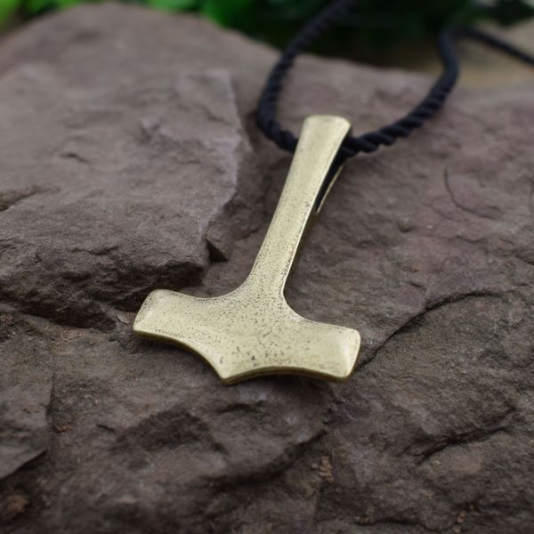 

12pcs new original thor hammer mjolnir viking amulet pendant necklace hammer scandinavian pendant norse talisman sanlan jewelry, Silver