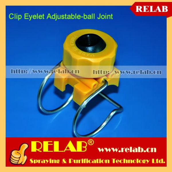 

20 pcs 1/4 swivel ball joint, clip-eyelet joint, clip-on ball connection, gfrp plastic, ing
