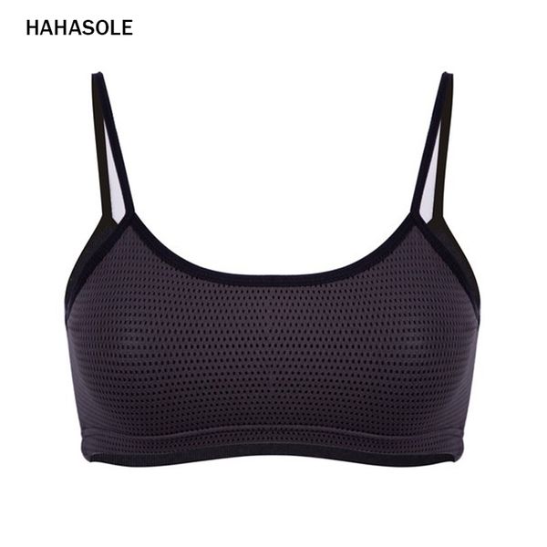 

hahasole yoga bra with pad sport gym honeycomb breathable fitness sportswear for women brassiere sports femme bras hwa2547-3, White;black