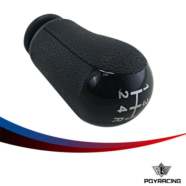 PQY CORRIDA - Preto 5-Speed ​​Gear Shift Knob Para Ford / Focus / Mondeo / Trânsito / Galáxia / Fiesta 2005-2010 PQY-GSK95