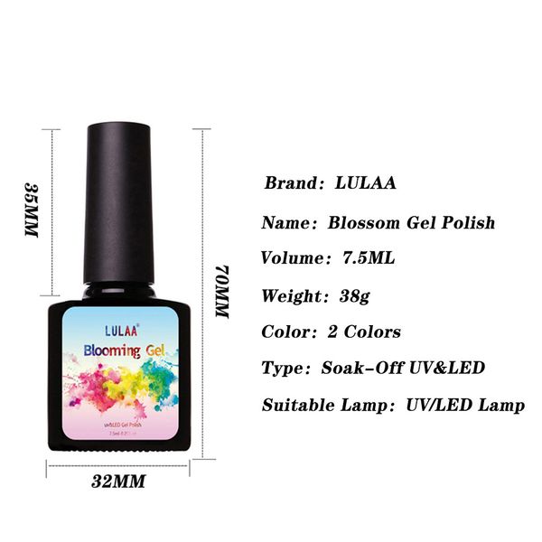 

2018 7.5 ml blossom gel polish diy nail art design flowers color uv nail polish long gel, Red;pink