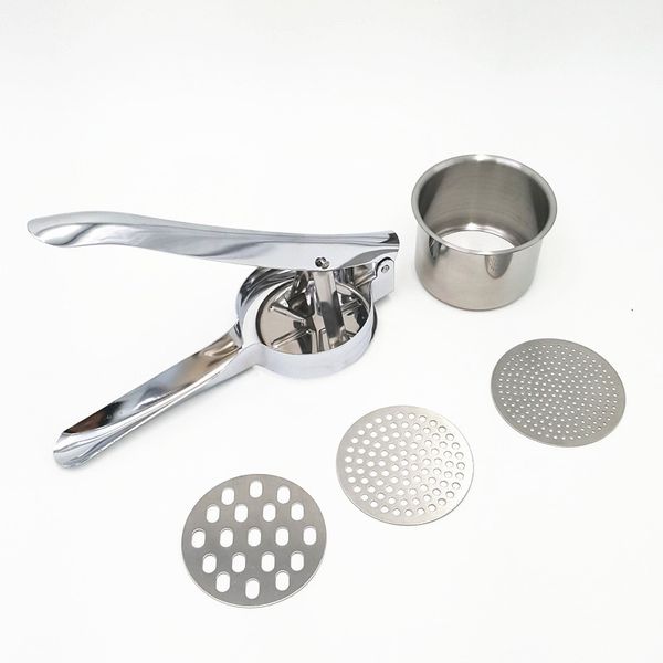 

new design potato ricer premium stainless steel lemon squeezer vegetable masher with three accessories cooking tools kitchen