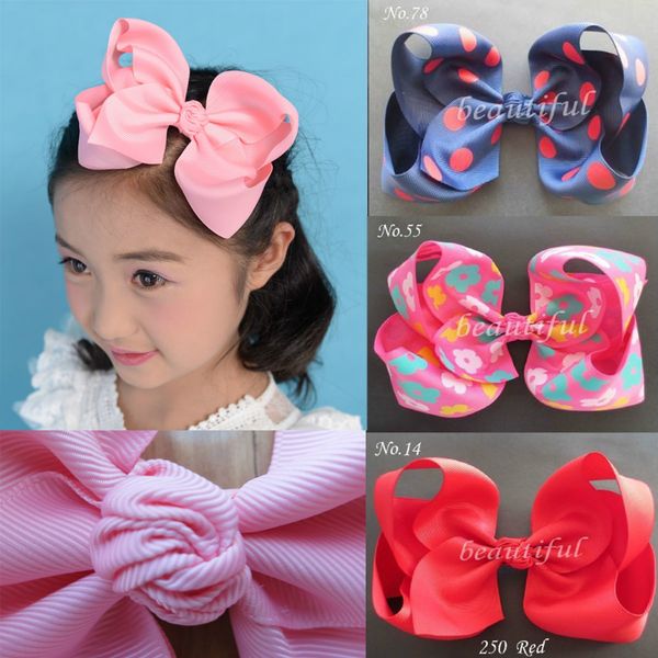 

hand customize 10pcs blessing girl 7'' big boutique grosgrain hairbow headwear headdress children hairpins multi-colors choose