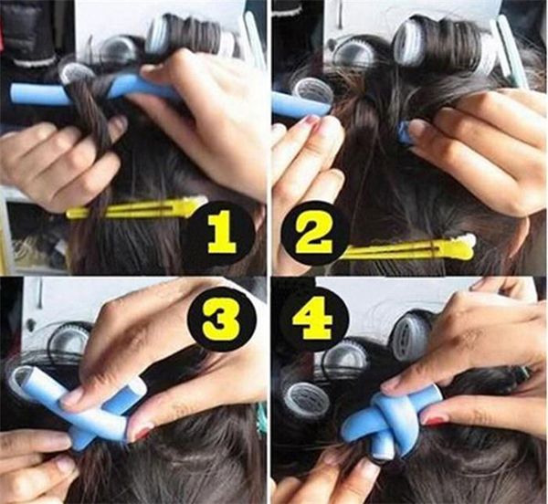 Andere Haarpflege 2022 10 Stück Soft Curler Roller Lockenwickler DIY Magic Curlers Tool Styling Schwamm Curling