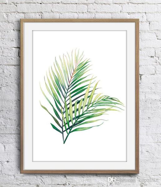 

Green Banch Plant Wall Decor Pictures Green Leaf Art Print Home Decor Poster Unframe 16 24 36 47 Inches
